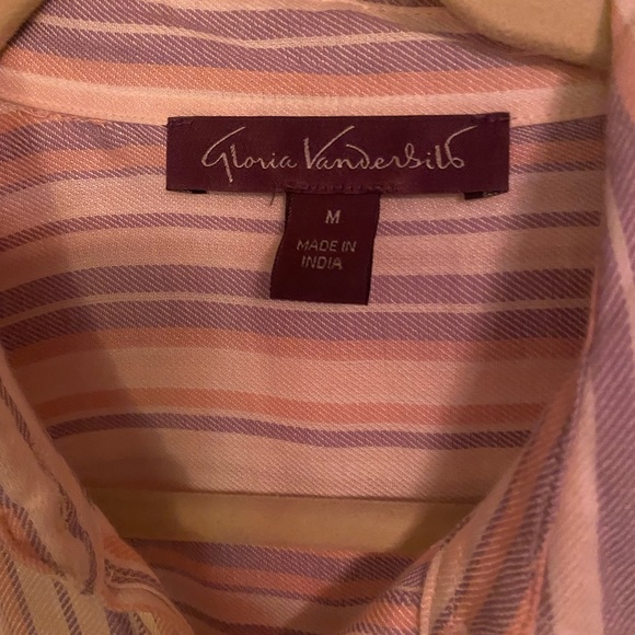 Gloria Vanderbilt oversize button up shirt size M - Picture 4 of 7